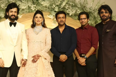 Akhil Akkineni &amp; Zainab Ravdjee’s Grand Wedding Reception: A Night of Stars in Hyderabad